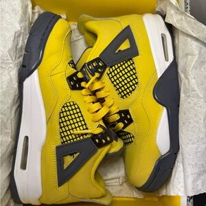 Jordan Kids Sneakers Yellow and Gray
